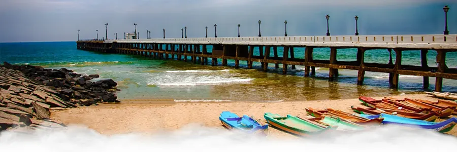 Pondicherry budget travel – Promenade Beach and French colonies