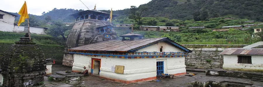Kalpeshwar Temple cave shrine in Uttarakhand Himalayas