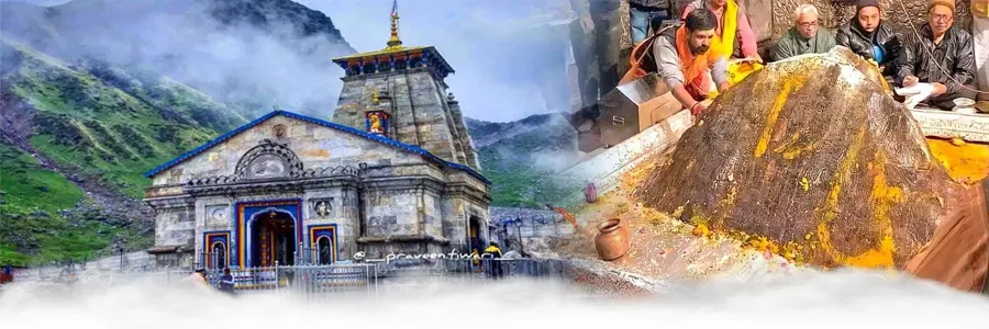 Kedarnath Jyotirlinga temple in the Himalayas Uttarakhand