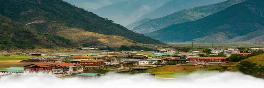 Misty honeymoon valley view in Ziro Arunachal Pradesh